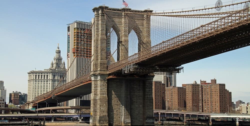 El puente de Brooklyn de Nueva York