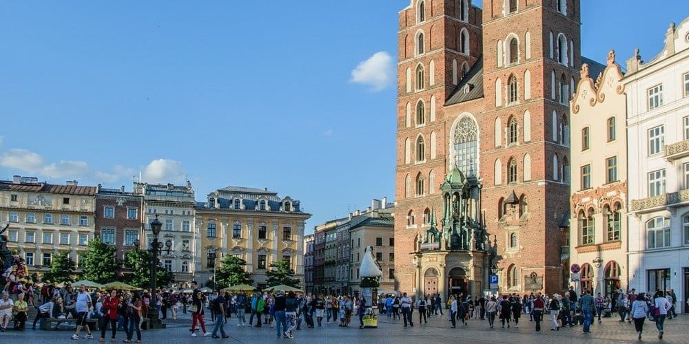 Plaza del Mercado en Cracovia