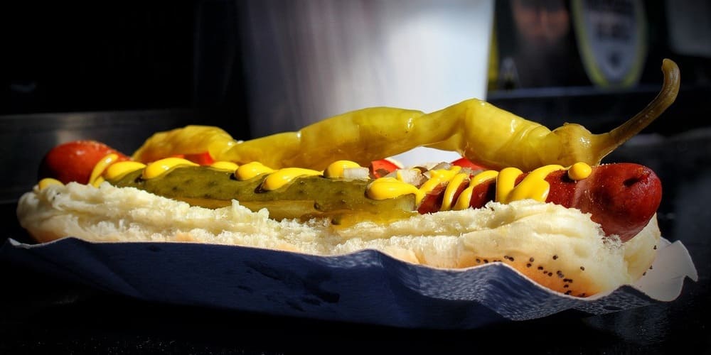 El perrito caliente o hot dog considerado como una de las comidas más típicas de Nueva York