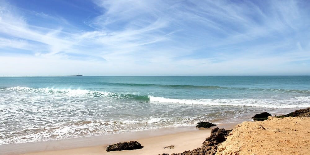 Playa del litoral Atlantico en Essaouira