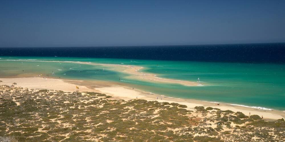 Playa El Corralejo, playas las arenas blancas más bonitas de Fuerteventura