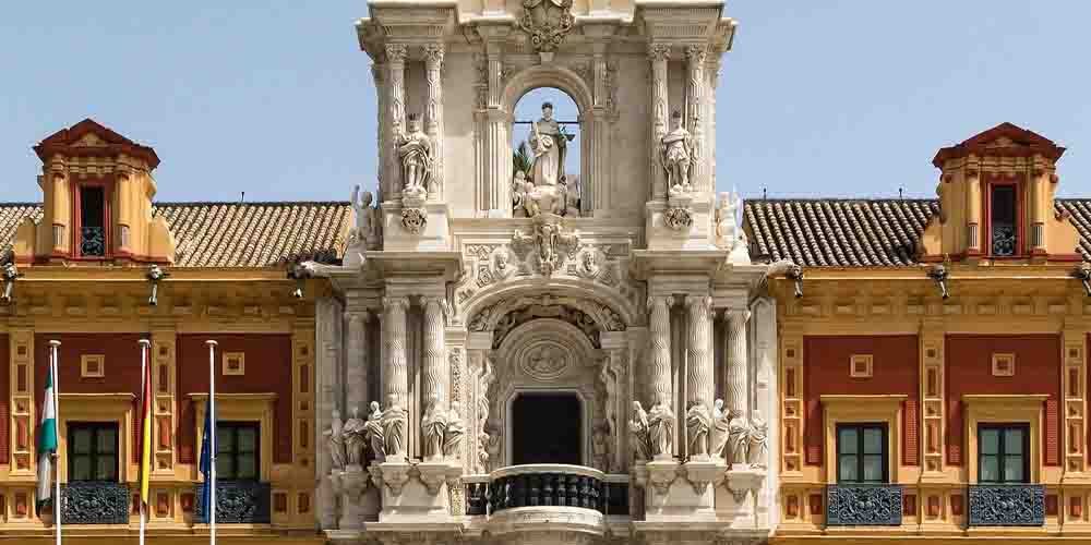 El Palacio San Telmo, uno de los monumentos más bonitos de Sevilla.