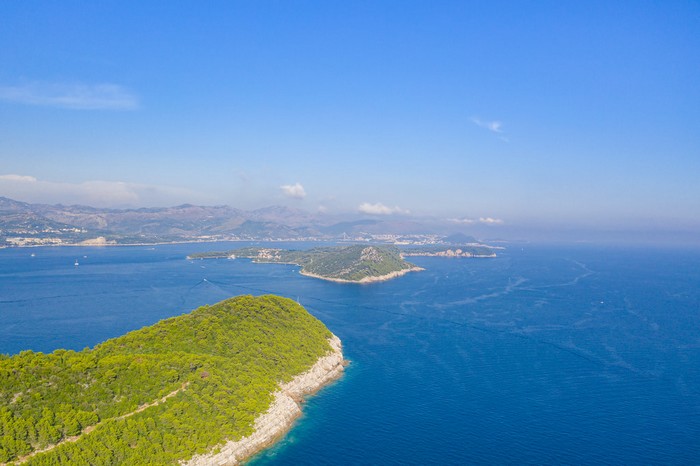 Isla Kolocep, en las Islas Elafiti, Croacia