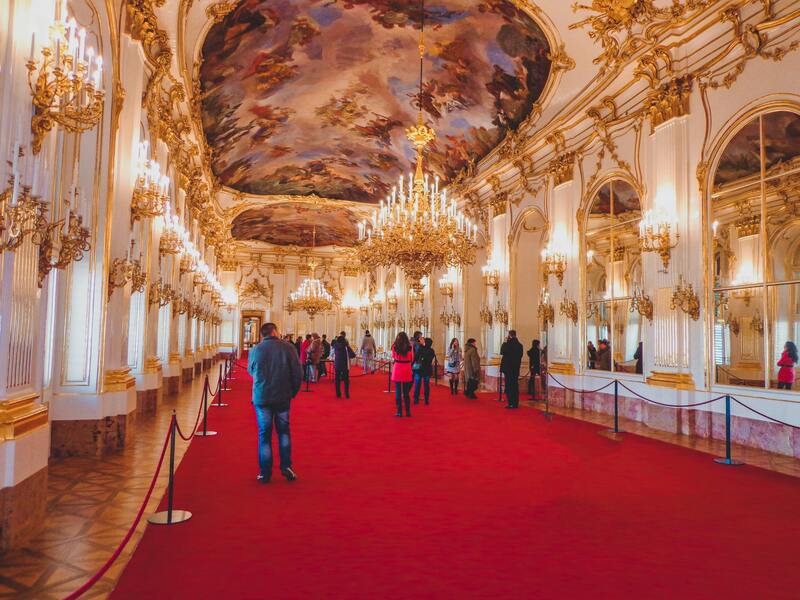 Dentro del Palacio de Schönbrunn 
