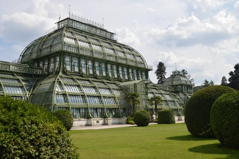 La casa de las palmeras en el palacio Schönbrunn 