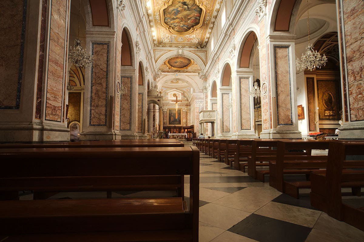 Catedral de San Filippo e Giacomo en el centro histórico de Sorrento.